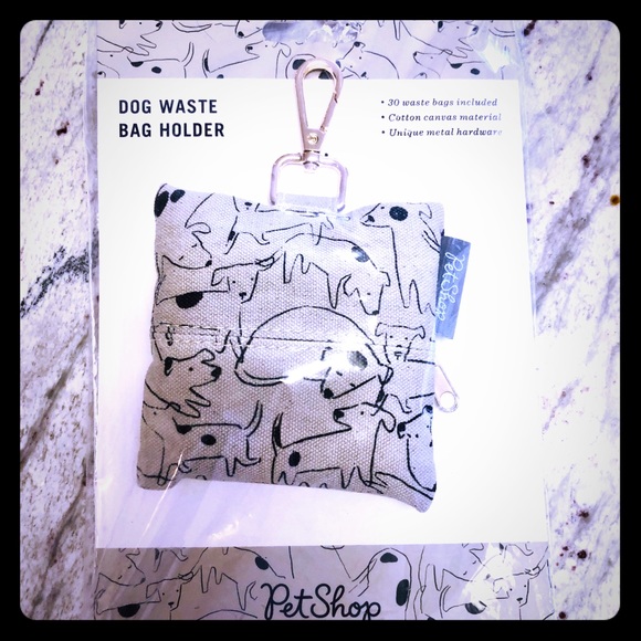 pet shop Other - 2/$20 Dog print canvas bag includes bags